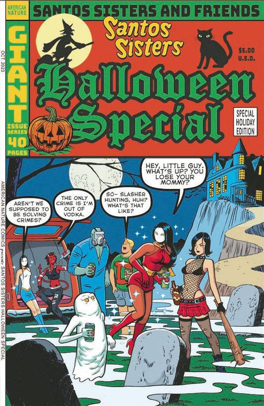 SANTOS SISTERS HALLOWEEN SPECIAL COVER A (ONE SHOT) (MR) 2023 Santos Sisters FLOATING WORLD COMICS   