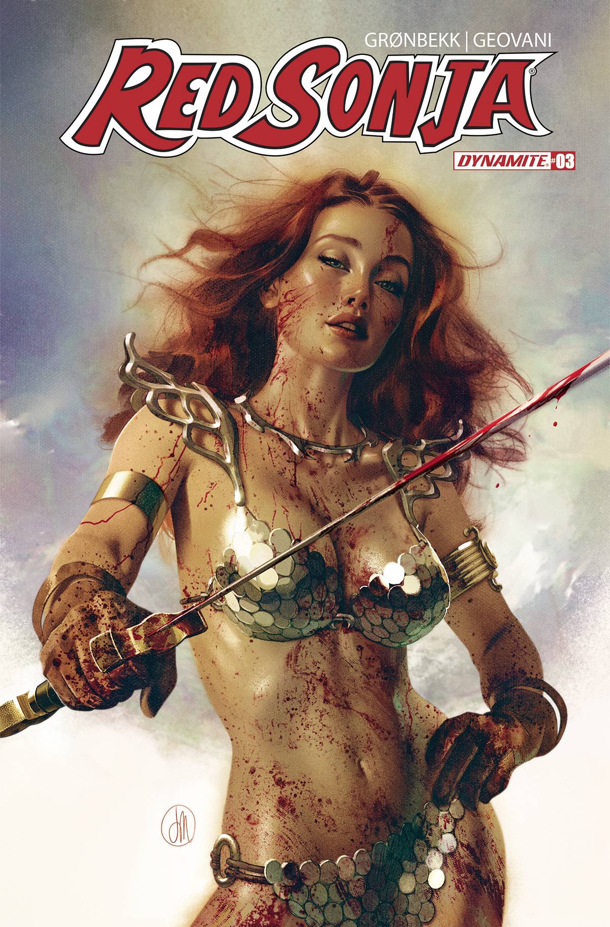 RED SONJA 2023 #3 MIDDLETON BLOODY 1:10 VARIANT 2023 Red Sonja DYNAMITE   