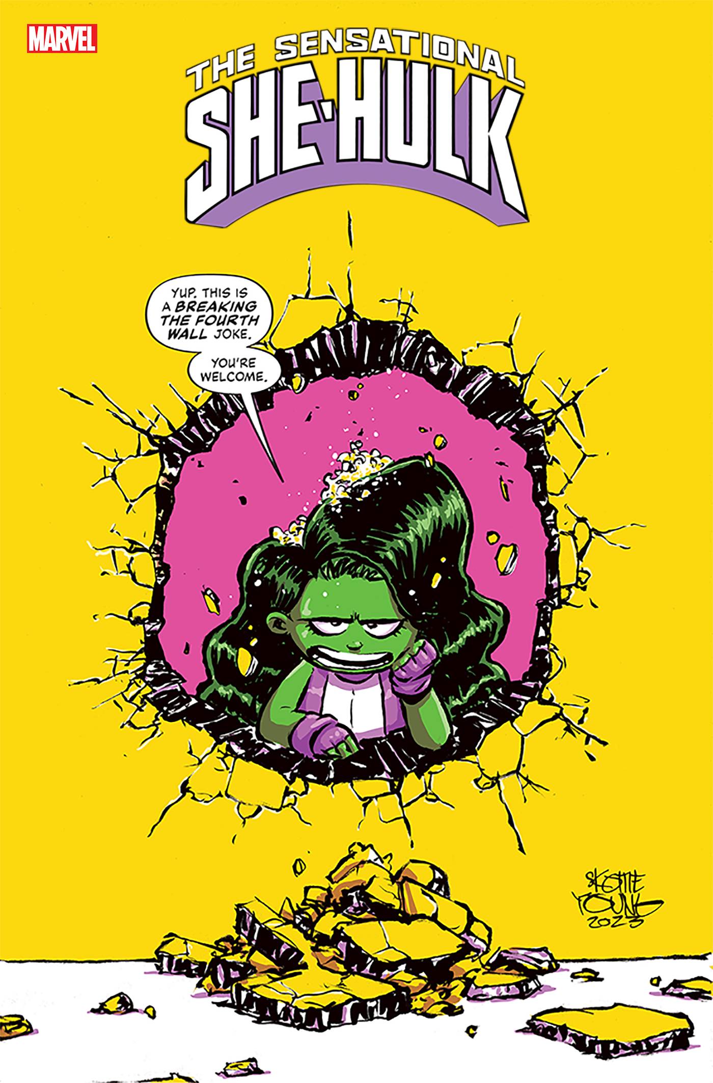 SENSATIONAL SHE-HULK #1 SKOTTIE YOUNG VARIANT 2023 She-Hulk MARVEL PRH   