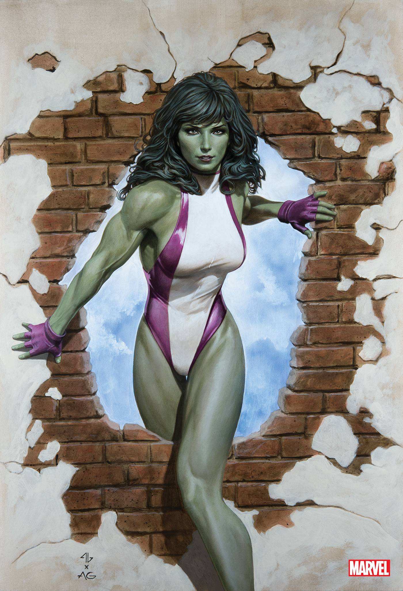 SENSATIONAL SHE-HULK #1 ADI GRANOV 1:100 VIRGIN HOMAGE VARIANT 2023 She-Hulk MARVEL PRH   