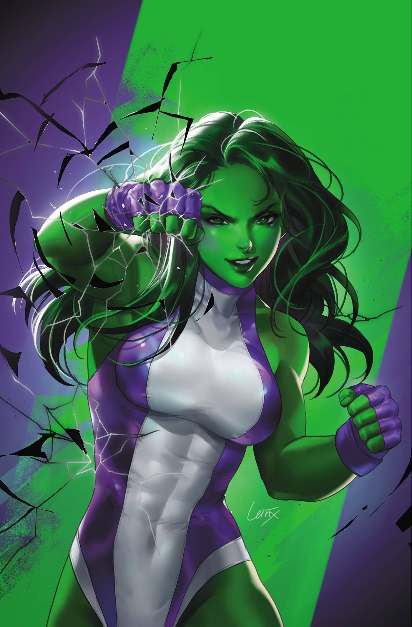 SENSATIONAL SHE-HULK #1 LEIRIX 1:50 VIRGIN VARIANT 2023 She-Hulk MARVEL PRH   