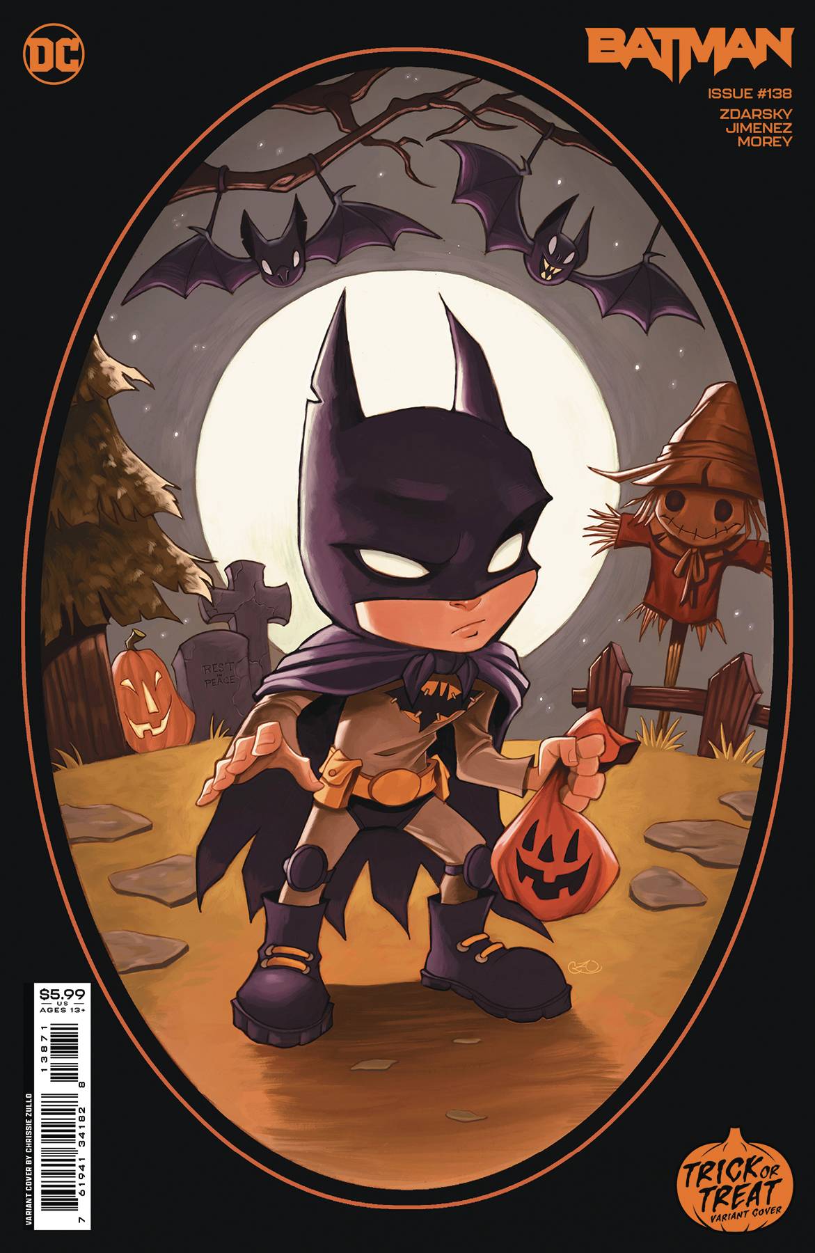 BATMAN #138 CVR F CHRISSIE ZULLO TRICK OR TREAT CARD STOCK VARIANT 2023 Batman DC COMICS   