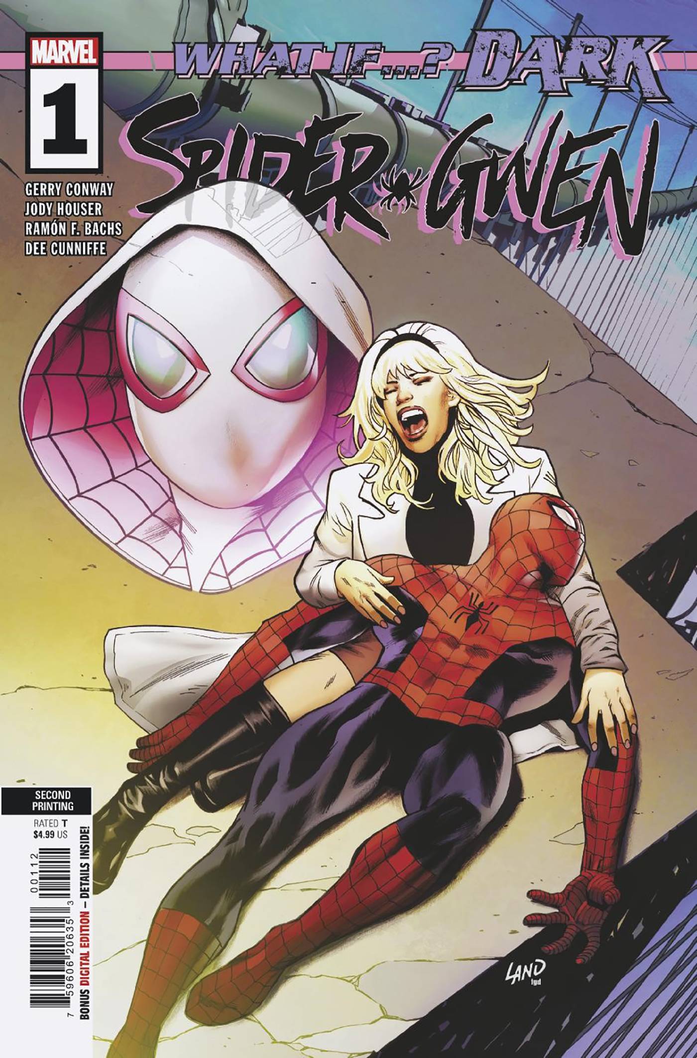 WHAT IF? DARK SPIDER-GWEN #1 GREG LAND 2ND PRINT VARIANT 2023 Spider-Gwen MARVEL COMICS   