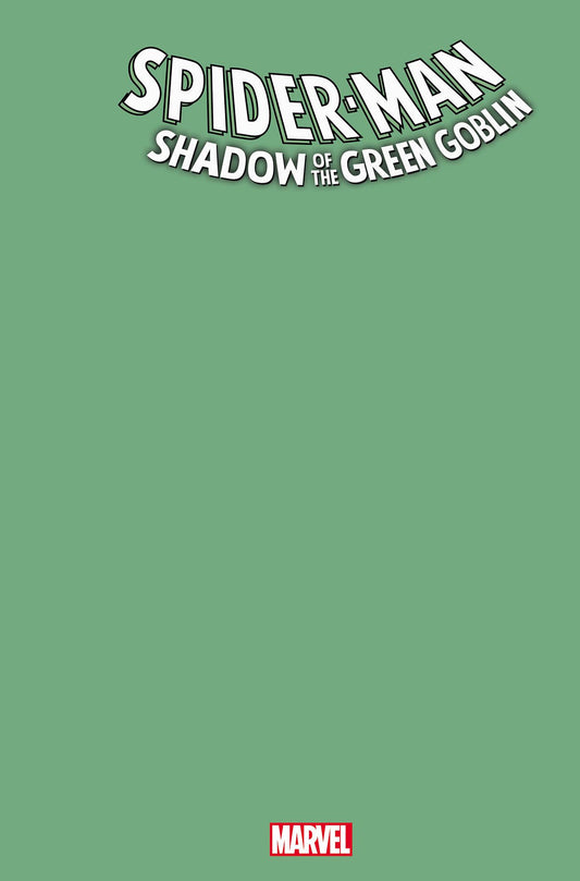 SPIDER-MAN SHADOW OF GREEN GOBLIN #1 GREEN BLANK VARIANT 2024