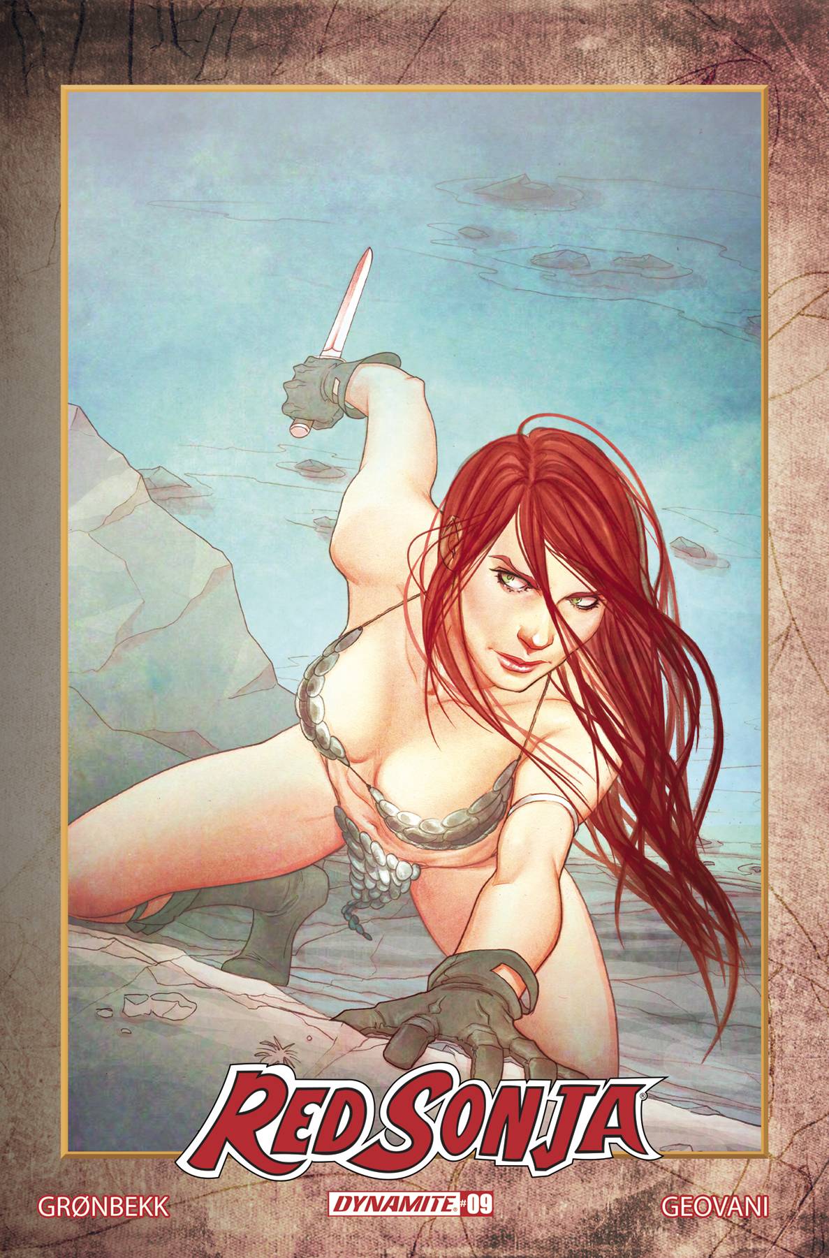 RED SONJA 2023 #9 CVR F 1:10 FRISON MODERN ICON VARIANT 2024 Red Sonja DYNAMITE   