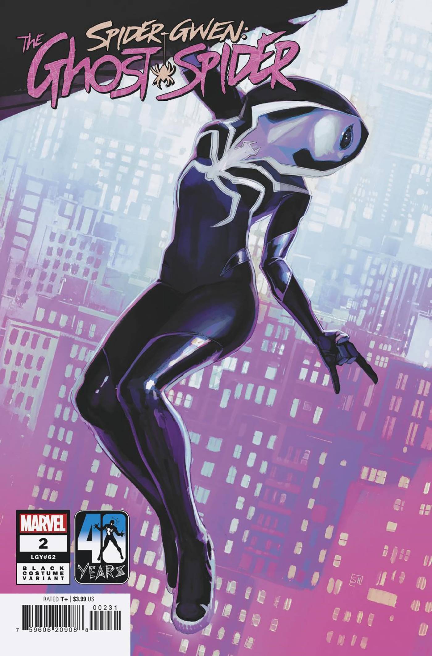 SPIDER-GWEN GHOST-SPIDER #2 HANS BLACK COSTUME VARIANT 2024 Ghost-Spider MARVEL COMICS   