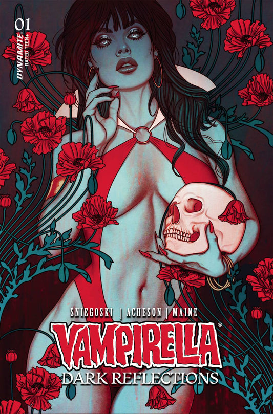 VAMPIRELLA DARK REFLECTIONS #1 FRISON 1:10 FOIL VARIANT 2024 Vampirella DYNAMITE   