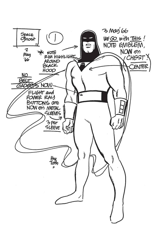 SPACE GHOST #1 CVR U FOC TOTH MODEL SHEET VARIANT 2024 Space Ghost DYNAMITE   