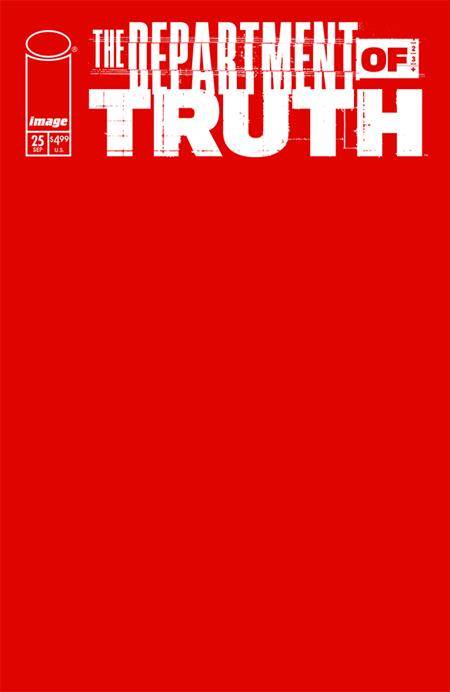 DEPARTMENT OF TRUTH #25 CVR B RED BLANK SKETCH VARIANT 2024 Department of Truth IMAGE COMICS   