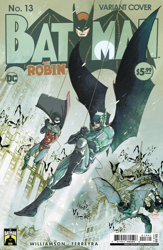 BATMAN AND ROBIN #13 CVR D CHRIS SAMNEE BATMAN 85TH ANNIVERSARY CARD STOCK VARIANT 2024 Batman and Robin DC COMICS   