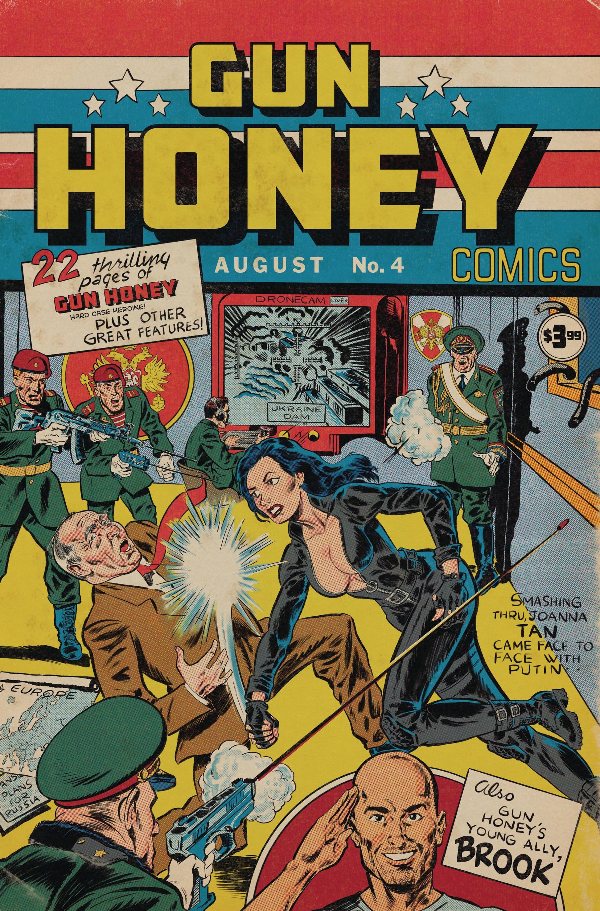 GUN HONEY COLLISION COURSE #4 FOC PEREIRA HOMAGE VARIANT (MR) 2024 Gun Honey TITAN COMICS