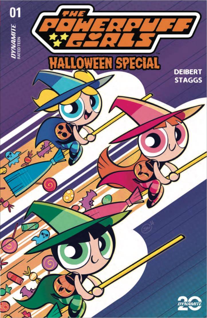 POWERPUFF GIRLS HALLOWEEN SP ONE SHOT CVR C DE VENTURA VARIANT 2024 Powerpuff Girls DYNAMITE