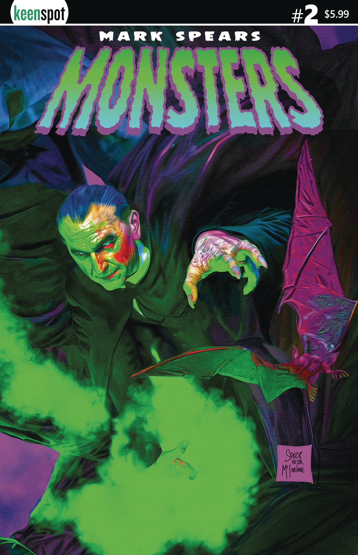 11/20/2024 MARK SPEARS MONSTERS #2 CVR B SPAWN #1 HOMAGE  UDON   