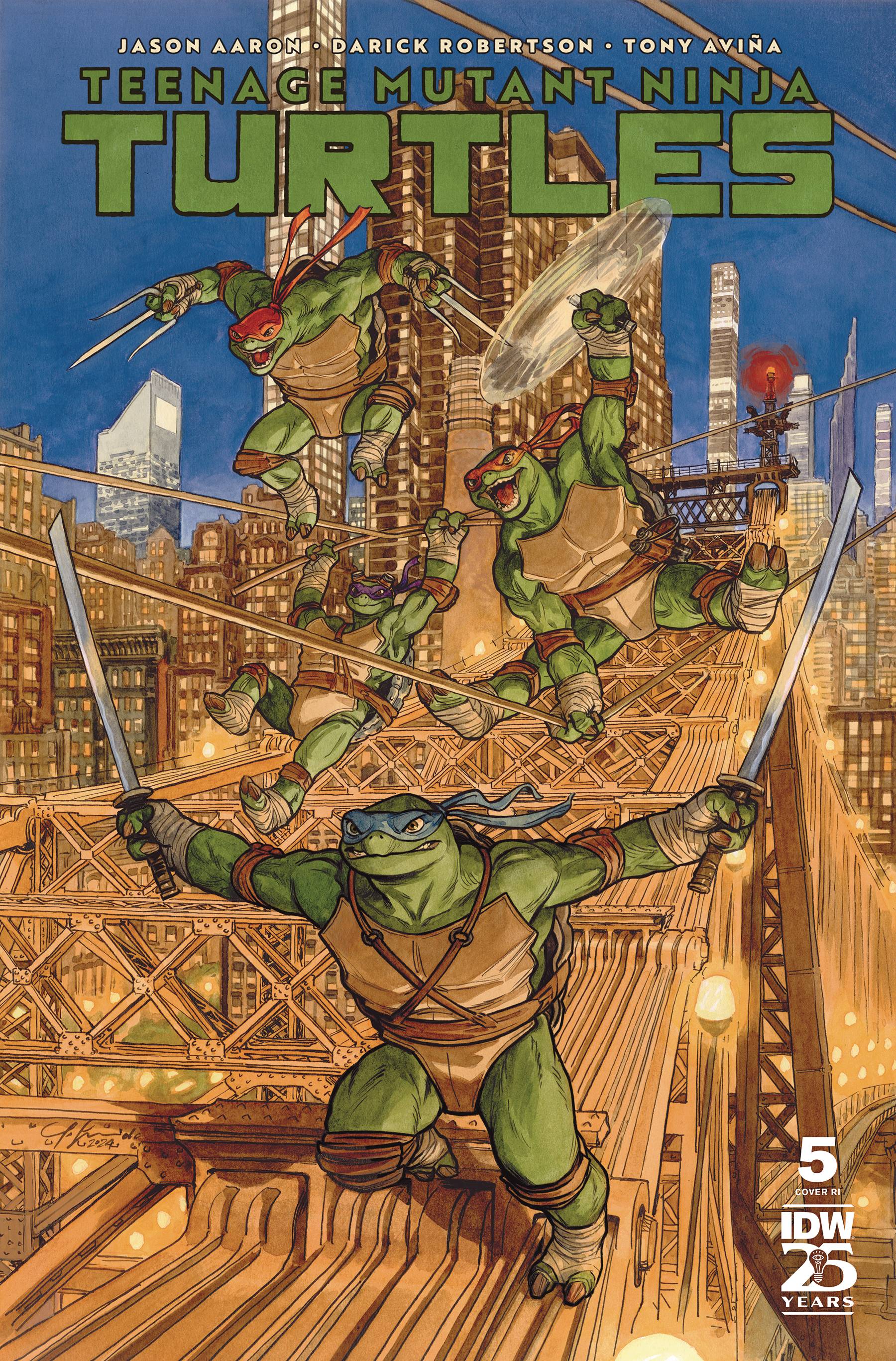 TEENAGE MUTANT NINJA TURTLES 2024 #5 GUARNIDO 1:100 VARIANT 2024 TMNT IDW-PRH