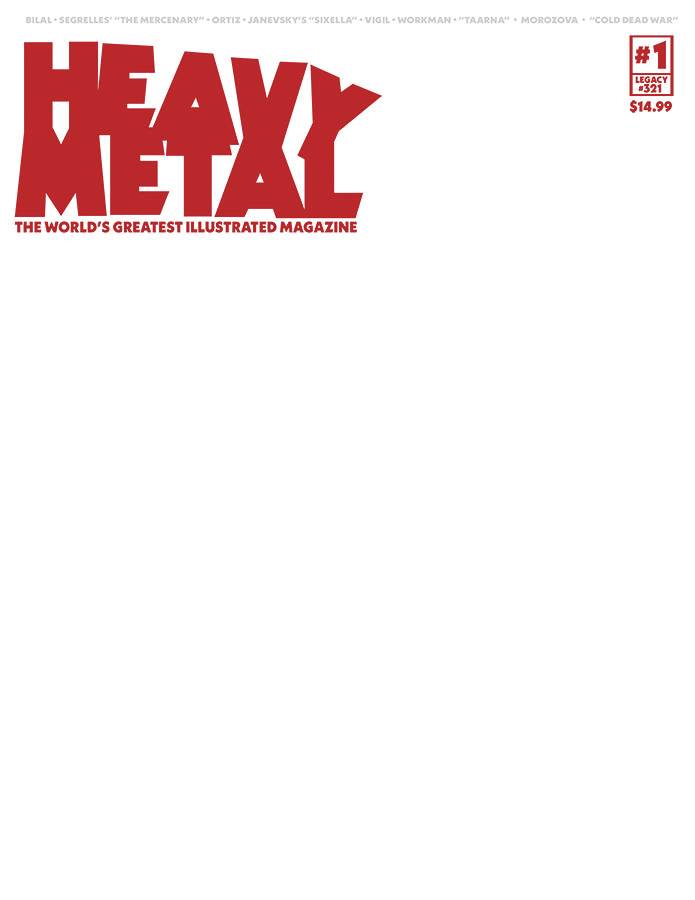 HEAVY METAL MAGAZINE #1 CVR F BLANK SKETCH (MR) 2025 Heavy Metal HEAVY METAL MAGAZINE