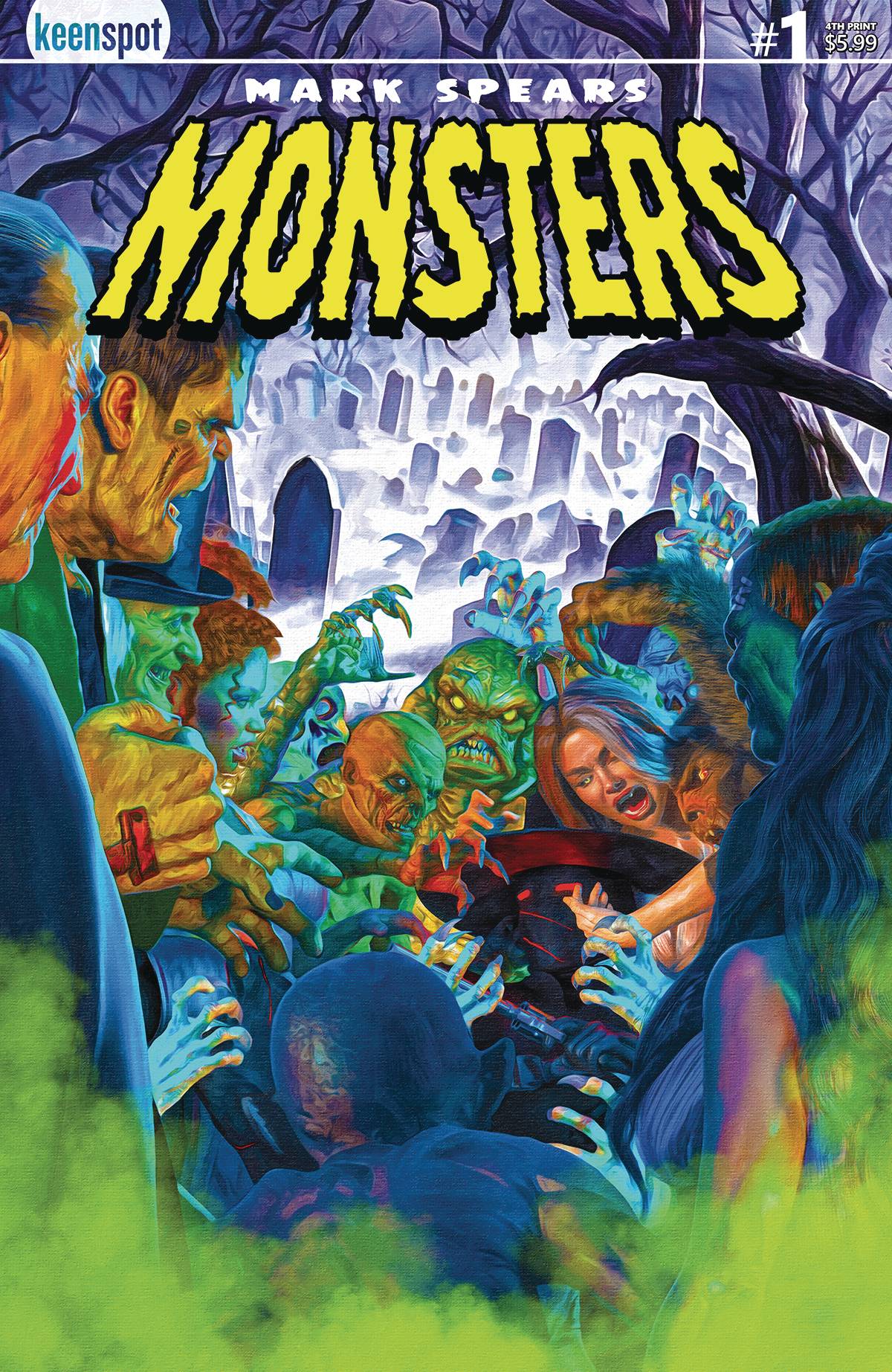 02/26/2025 MARK SPEARS MONSTERS #1 4TH PRINT CVR A GRAVEYARD KEENSPOT ENTERTAINMENT