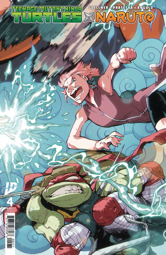 TEENAGE MUTANT NINJA TURTLES X NARUTO #4 ORTIZ 1:75 VARIANT 2025 TMNT IDW-PRH
