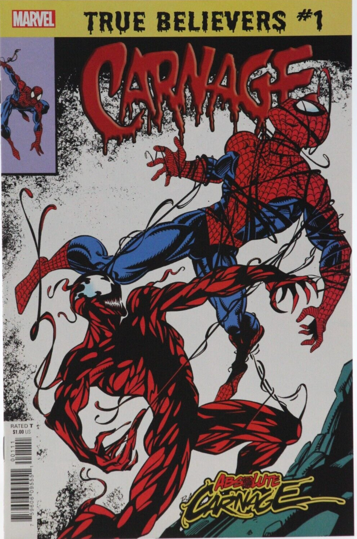 TRUE BELIEVERS ABSOLUTE CARNAGE CARNAGE #1 2019 (REPRINT ASM #361) Spider-Man MARVEL COMICS   