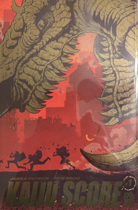 KAIJU SCORE #1 MATT FRANK EXCLUSIVE VARIANT 2020 comic books AFTERSHOCK COMICS Gold Foil  