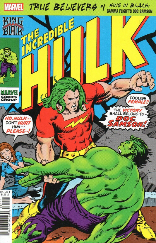 TRUE BELIEVERS KING IN BLACK GAMMA FLIGHTS DOC SAMSON #1