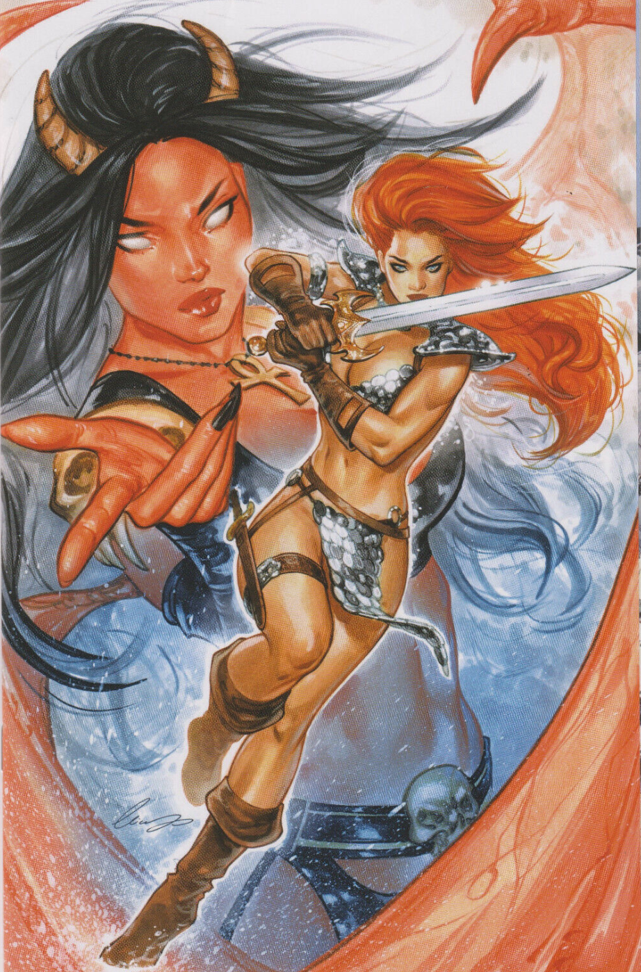 RED SONJA AGE OF CHAOS #6 FOC CHATZOUDIS 1:25 VIRGIN VARIANT 2020 Red Sonja DYNAMITE   