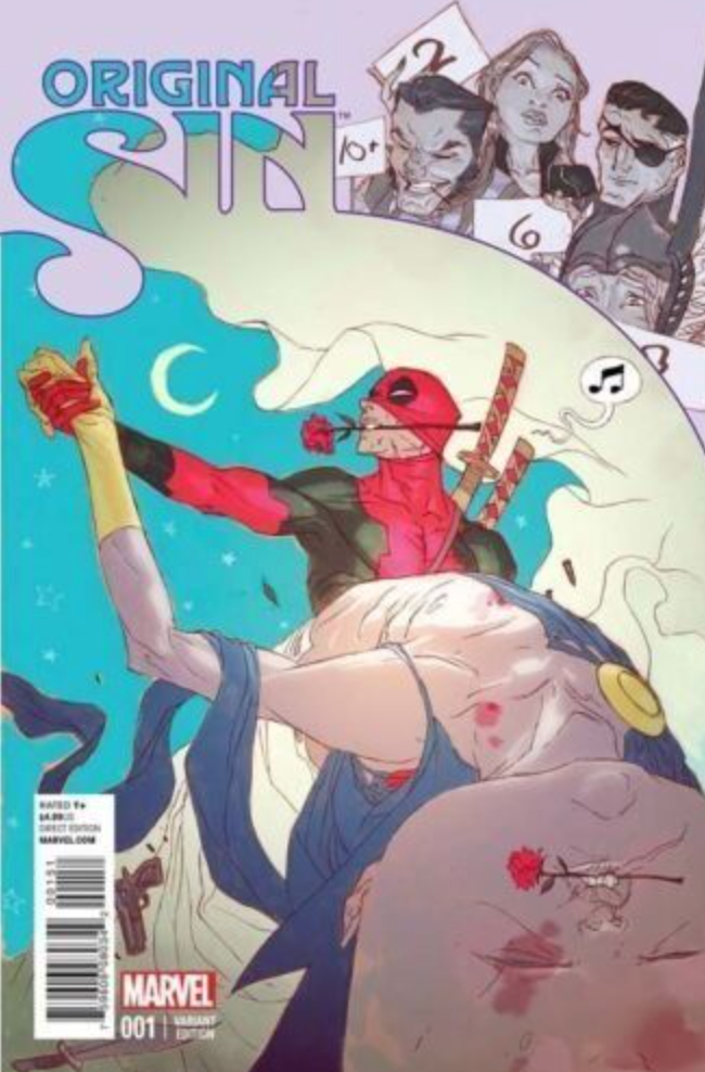 ORIGINAL SIN #1 (OF 8) DEADPOOL DANCING PARTY VARIANT 2014 Avengers MARVEL COMICS   