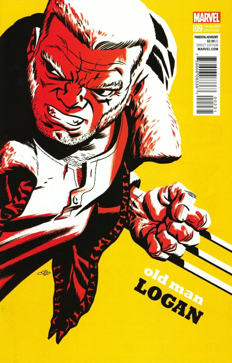 OLD MAN LOGAN #2 MIKE CHO 1:20 VARIANT 2015 Wolverine MARVEL COMICS   