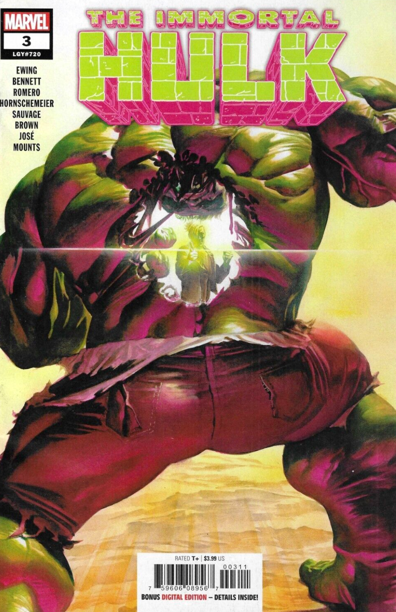 IMMORTAL HULK #3 1ST PRINT 2018 Hulk MARVEL COMICS   