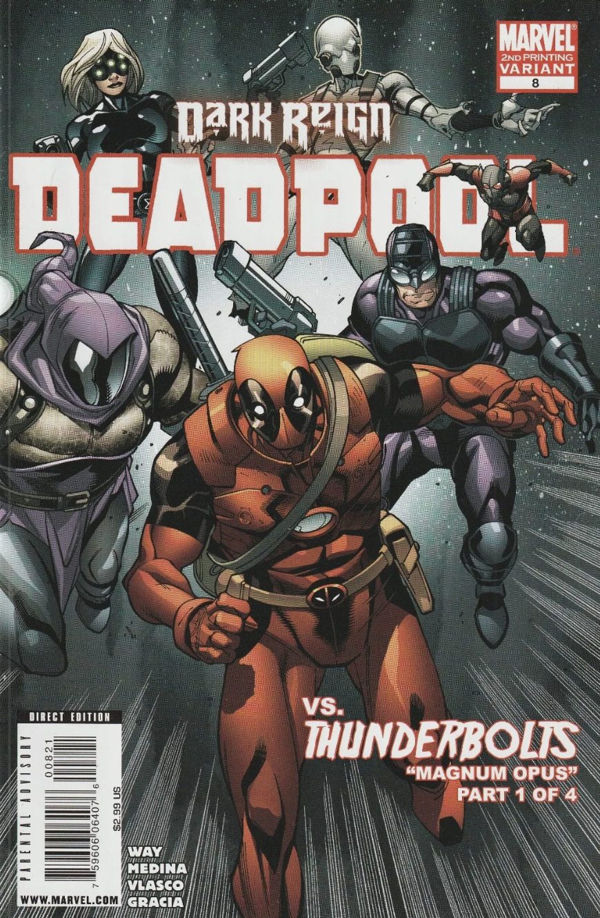 DEADPOOL #8 2ND PRINT VARIANT 2008 Deadpool MARVEL COMICS   