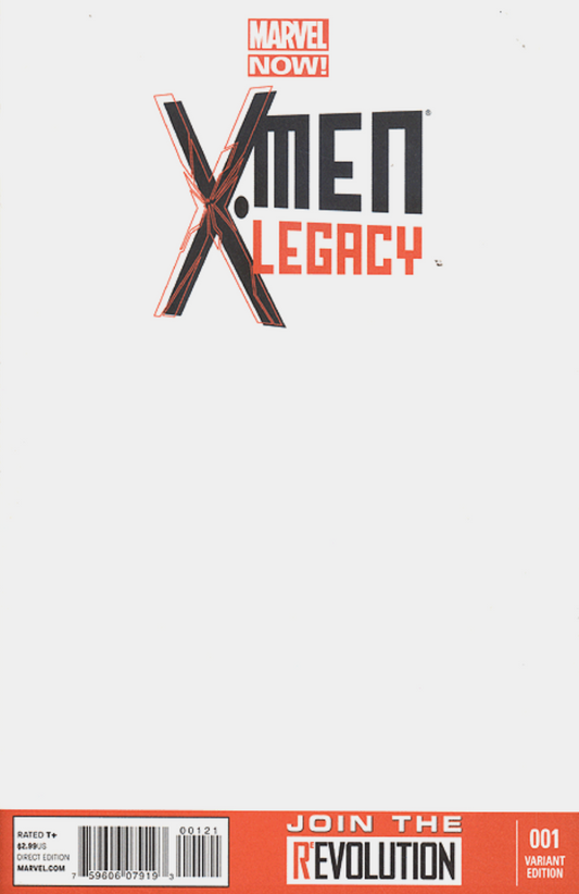 X-MEN LEGACY #1 BLANK VARIANT NOW 2012