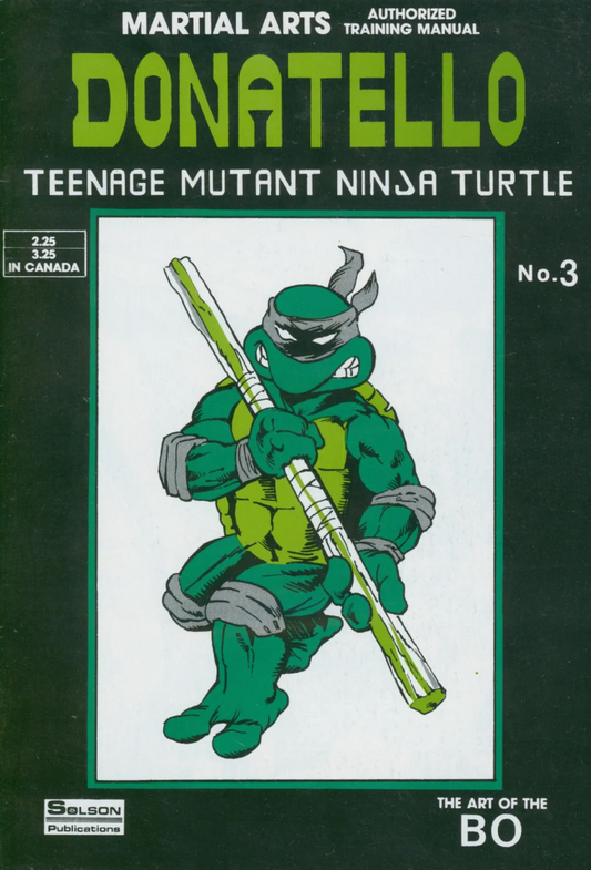 TMNT MARTIAL ARTS AUTHORIZED TRAINING MANUAL #3 DONATELLO 1986 TMNT IDW   