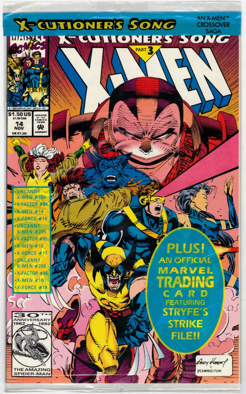 X-MEN #14 POLYBAGGED 1992 X-Men MARVEL COMICS   