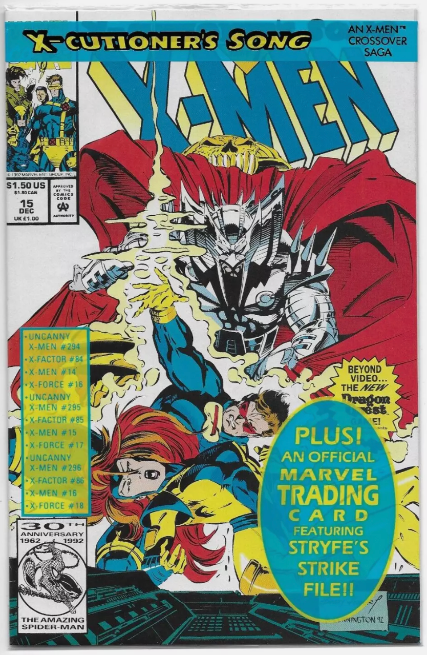 X-MEN #15 POLYBAGGED 1992 X-Men MARVEL COMICS   