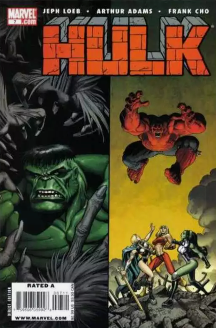 HULK #7 RED HULK ART ADAMS 2008 Hulk MARVEL COMICS   