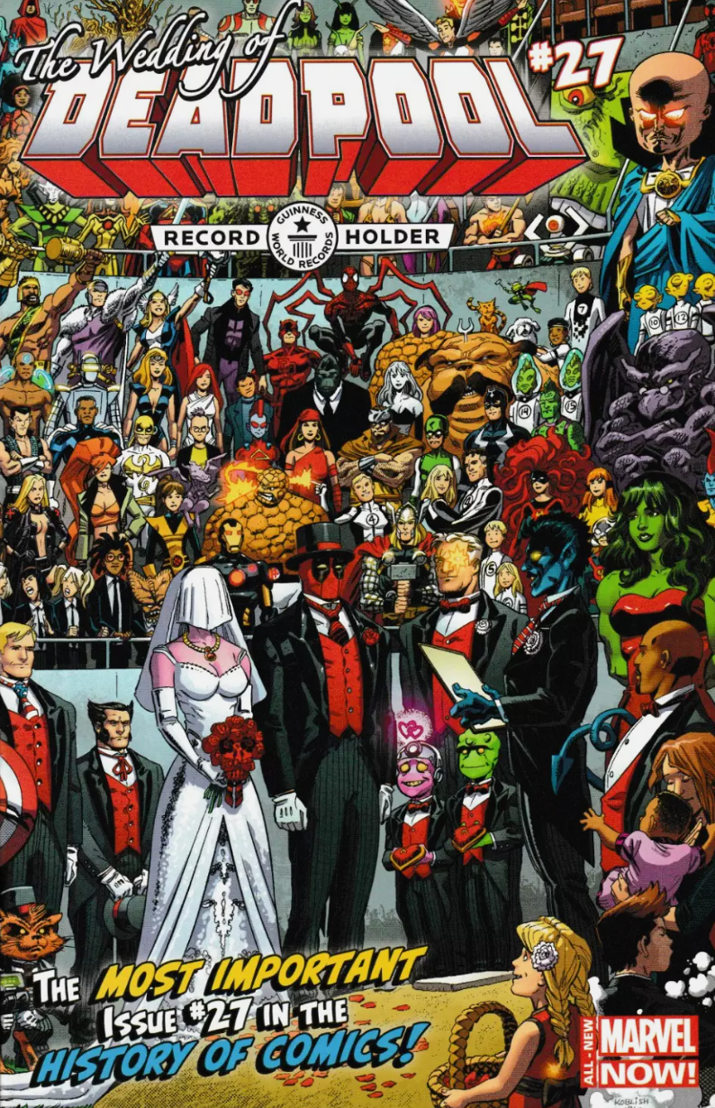 DEADPOOL #27 2014 WEDDING 1ST APP SHIKLAH Deadpool MARVEL COMICS   