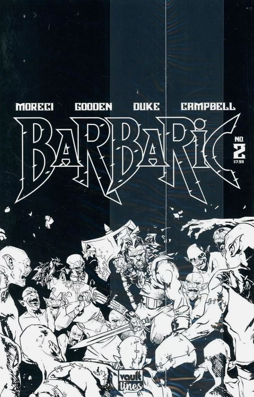 BARBARIC #2 CVR C BLACK BAG SEELEY VARIANT 2021 Barbaric VAULT COMICS   