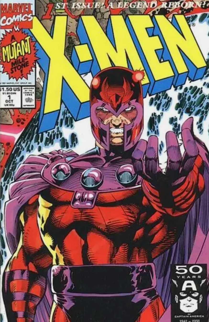 X-MEN #1 JIM LEE MAGNETO 1991 X-Men MARVEL COMICS   