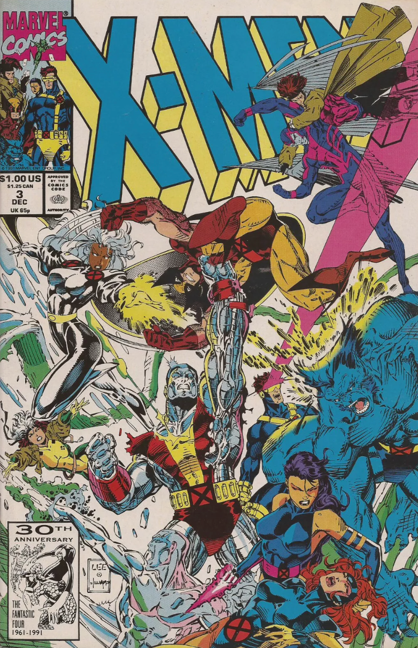 X-MEN #3 JIM LEE 1991 X-Men MARVEL COMICS   