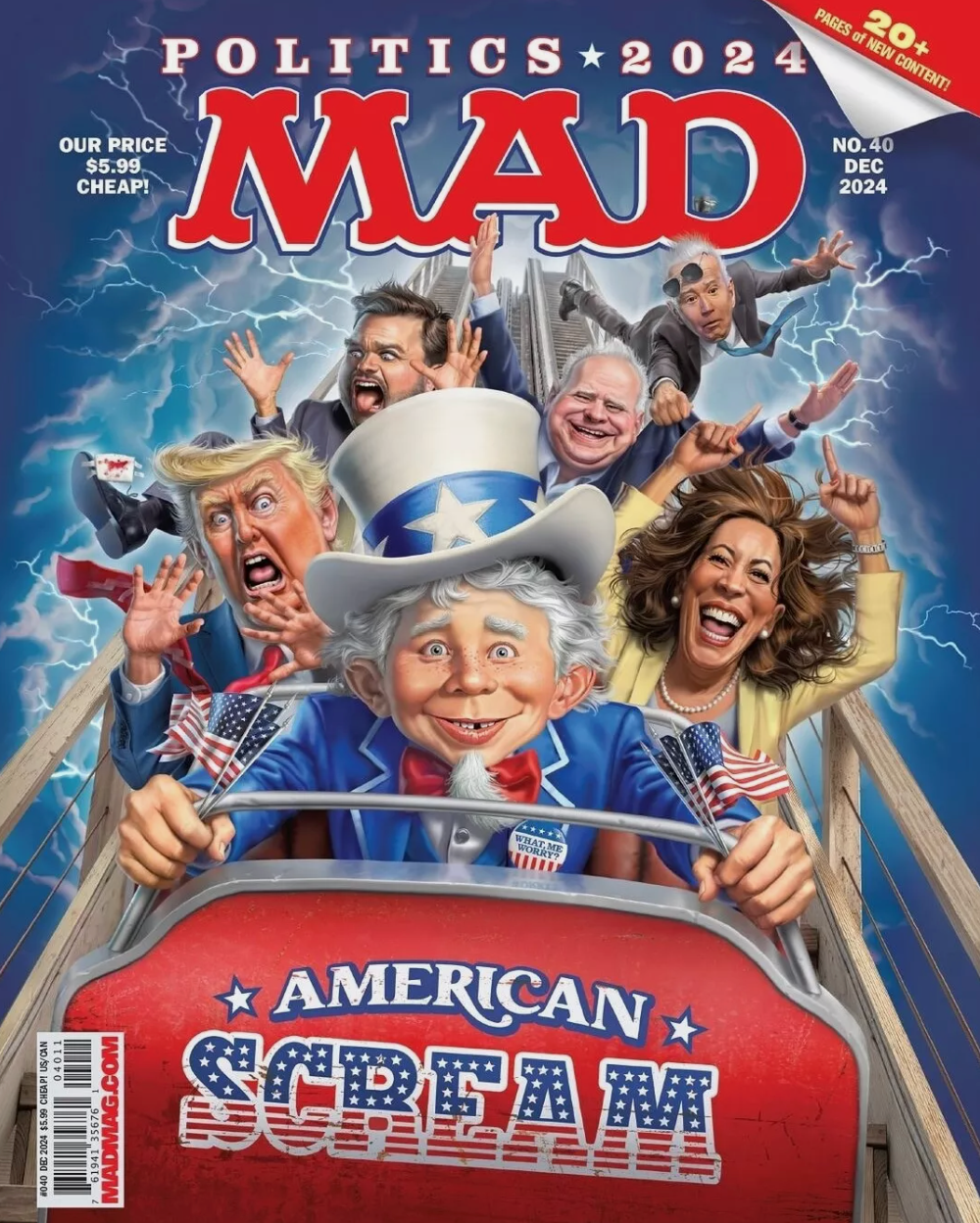 FREE MAD MAGAZINE #40 POLITICS ISSUE w/ $30 PURCHASE (CODE: VOTE)  DC COMICS   