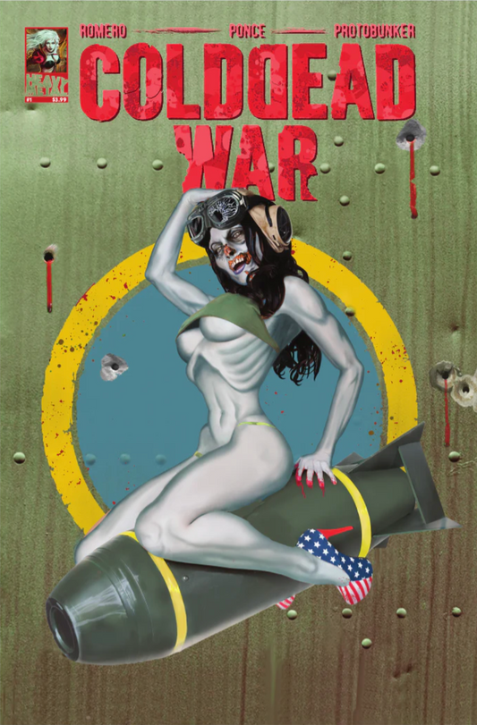 COLD DEAD WAR #1 (OF 4) 2ND PRINT COVER VARIANT C ZOMBIE BOMBER PINUP VARIANT (MR) 2021 Cold Dead War HEAVY METAL MAGAZINE   