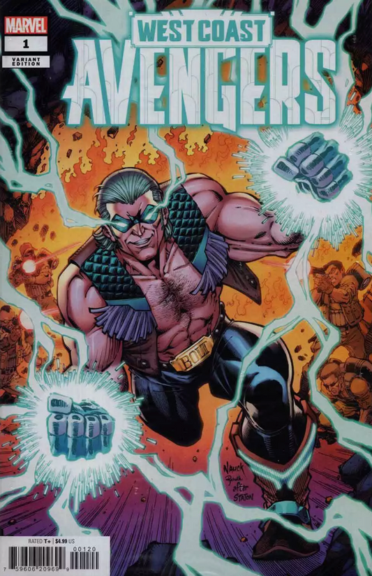 WEST COAST AVENGERS #1 SECRET POLYBAGGED NAUCK VARIANT 2024 Avengers MARVEL PRH