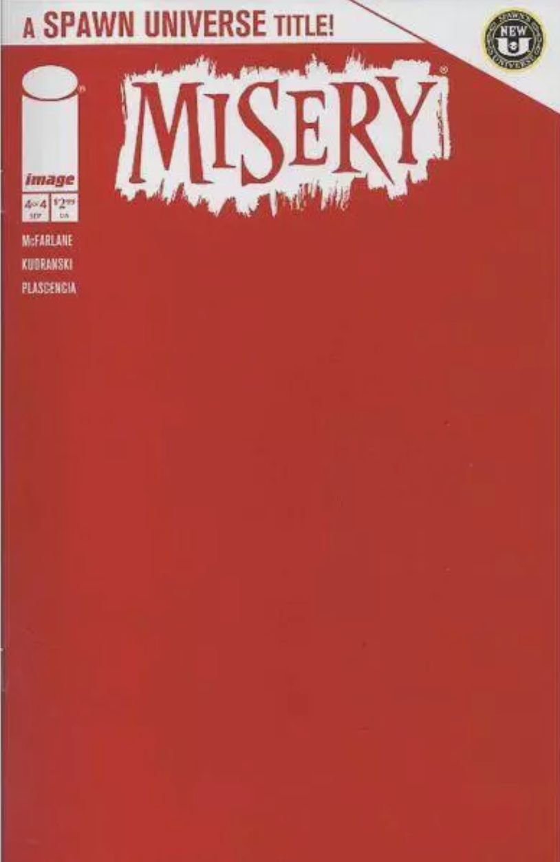 SPAWN MISERY #4 (OF 4) CVR B RED BLANK SKETCH VARIANT 2024 Spawn IMAGE