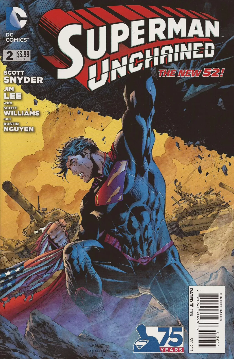 SUPERMAN UNCHAINED #2 2013 JIM LEE Superman DC COMICS