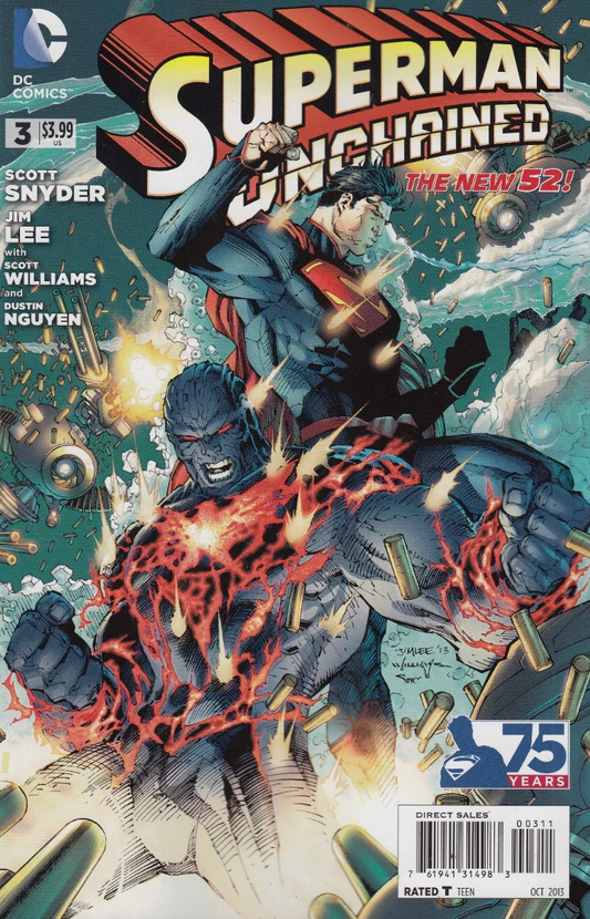 SUPERMAN UNCHAINED #3 2013 JIM LEE Superman DC COMICS