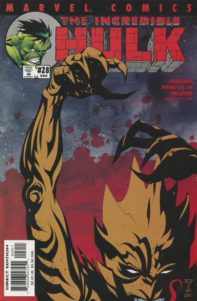 INCREDIBLE HULK #28 2001 Incredible Hulk MARVEL COMICS