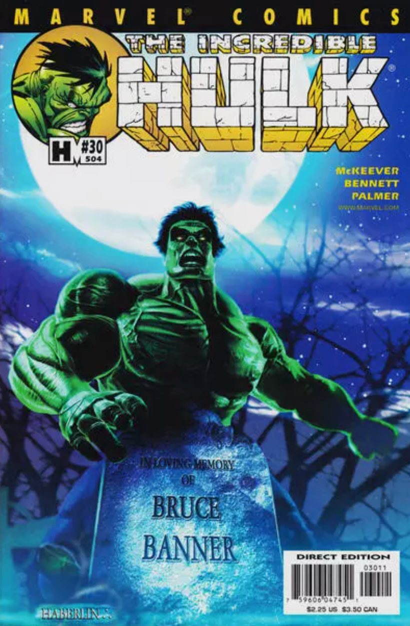 INCREDIBLE HULK #30 2001 Incredible Hulk MARVEL COMICS