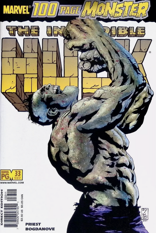INCREDIBLE HULK #33 2001 Incredible Hulk MARVEL COMICS