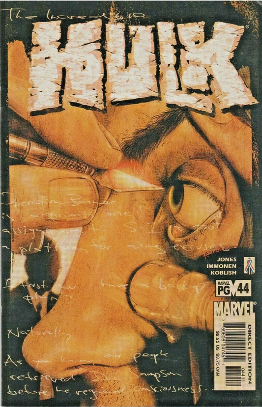 INCREDIBLE HULK #44 2002 Incredible Hulk MARVEL COMICS