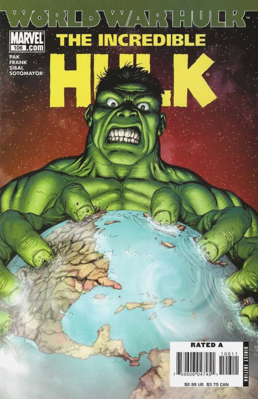INCREDIBLE HULK #106 2007 Incredible Hulk MARVEL COMICS
