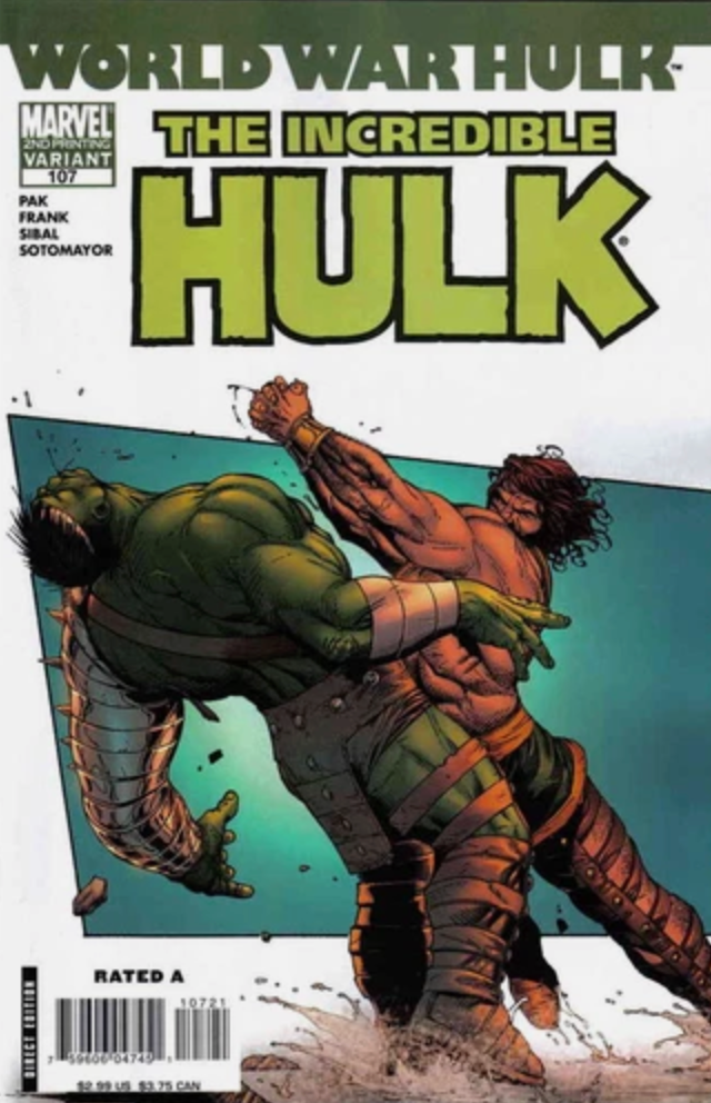 INCREDIBLE HULK #107 2ND PRINT VARIANT 2007 Incredible Hulk MARVEL COMICS